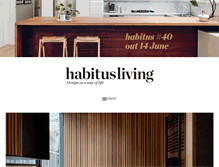 Tablet Screenshot of habitusliving.com